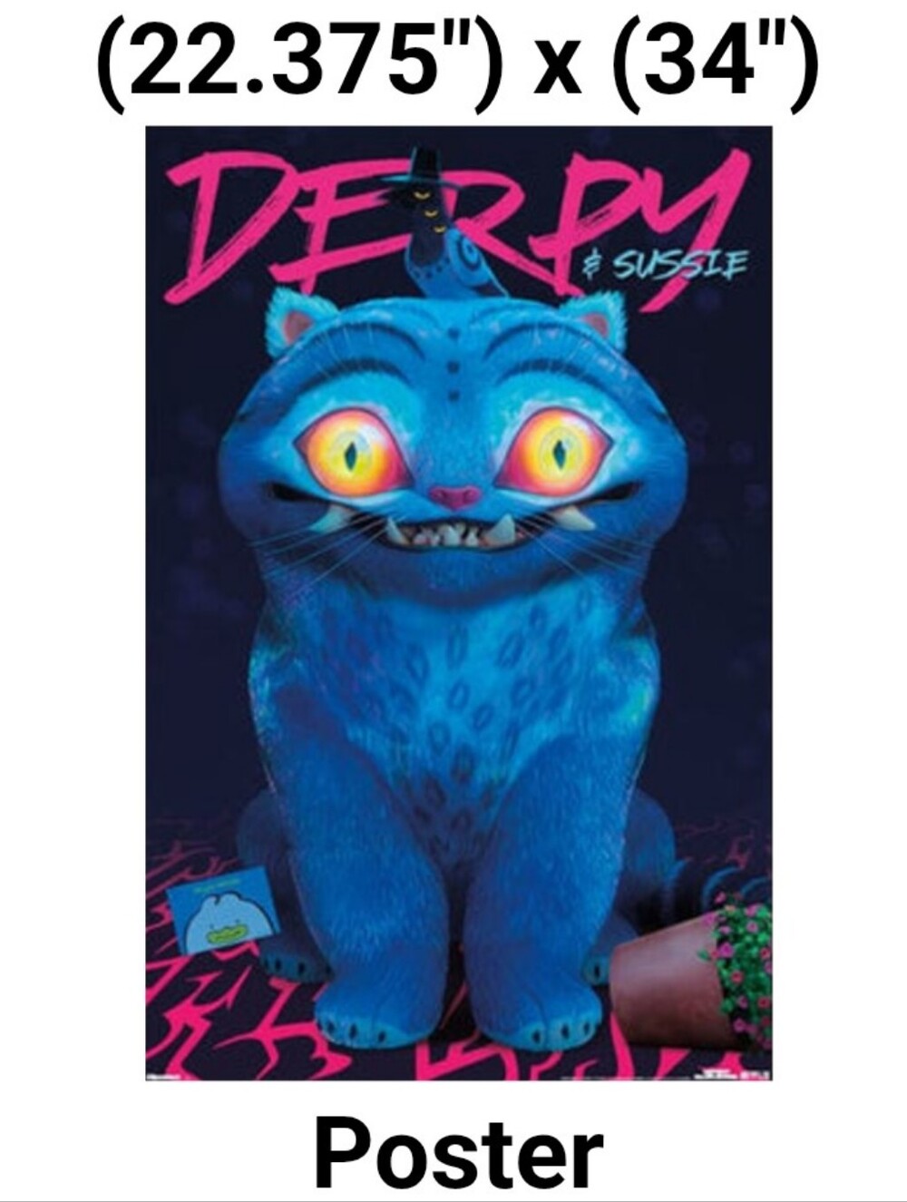 Official KPOP Demon Hunters Derpy & Sussie 22" x 34" Glossy Poster Bedroom Art